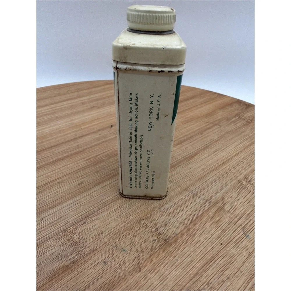 VINTAGE PALMOLIVE AFTER SHAVE TALC Mostly FULL CAN‎ CIRCA 1950'S